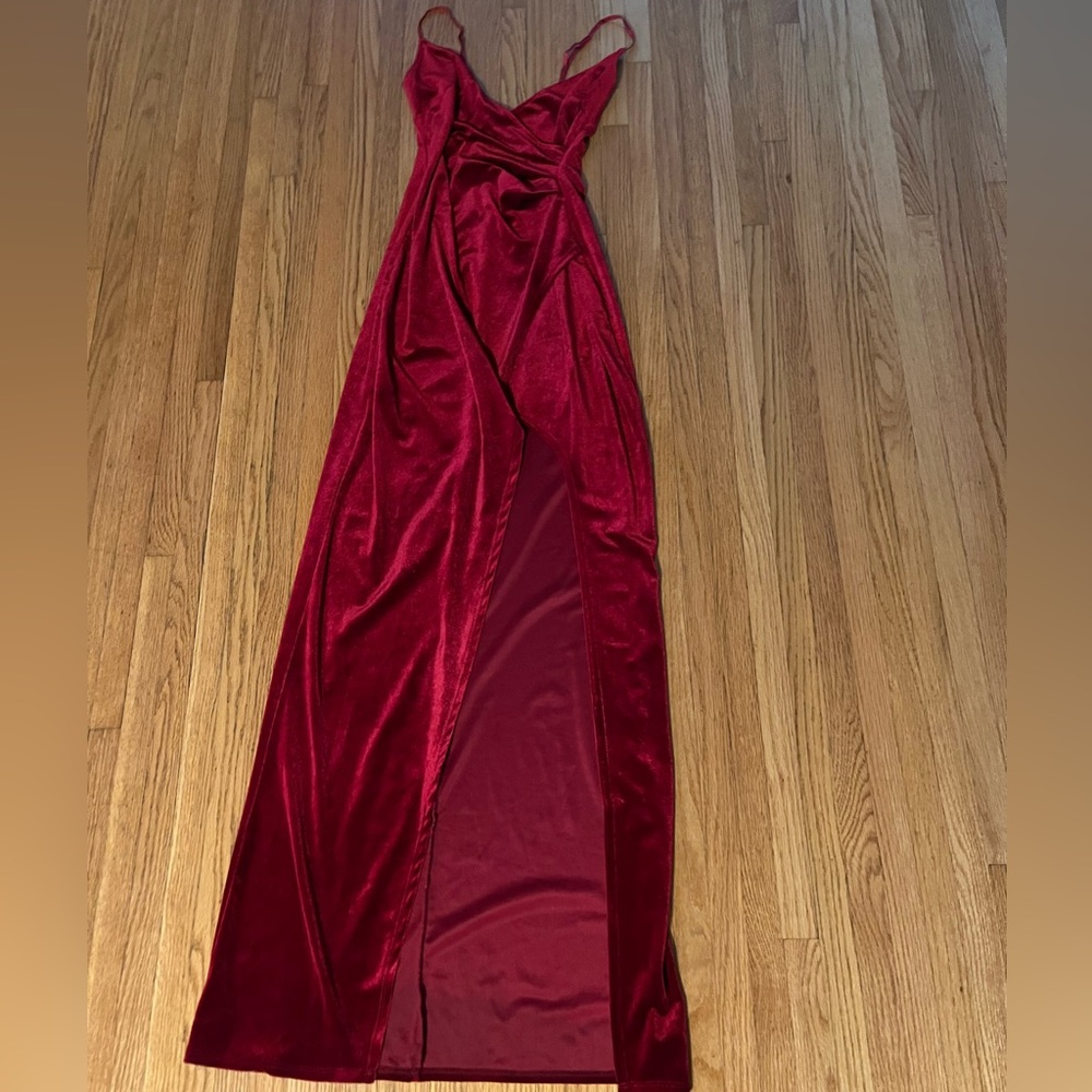 Emerald Sundae Red Velvet Dress - Size M